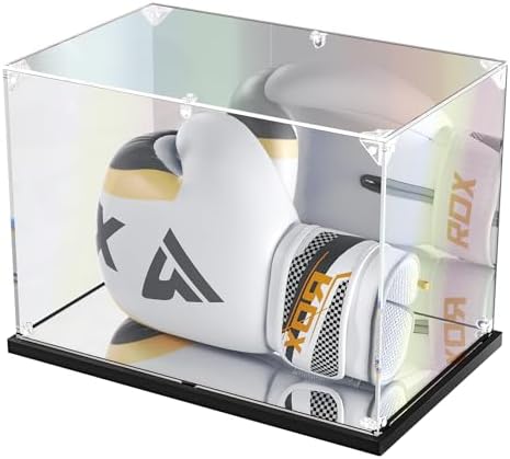 KOLIPI Acrylic Boxing Glove Display Case 14x9.5x8.7 in by KOLIPI