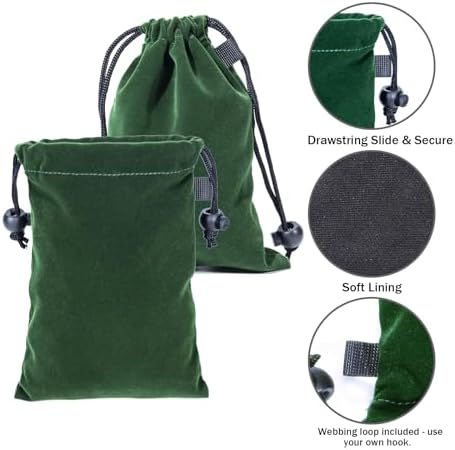 Lestyn Golf Tee Pouch with Drawstring, 5.7 x 7.87 Inch Small Accessories Bag - Image 3