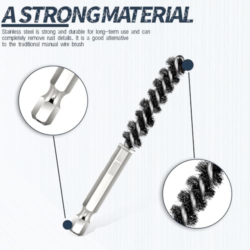 4 Pcs Golf Club Ferrules Hosel Brushes Head Electric Drill Wire Brush - Image 3