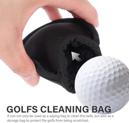2pcs Golf Ball Cleaning Pouch Neoprene Wiping Bag - Image 7