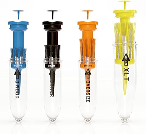 BRUSH T Premium Plastic Golf Tees, Unbreakable Innovative Design, Consistent - Image 2