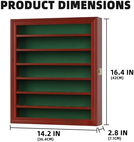 DisplayGifts 49 Golf Ball Display Cabinet Stand Storage Wall Mounted 7 Shelves - Image 4