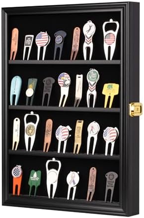 Golf Ball Divot Tool Display Case Wall Cabinet 16.9 X 12.5 Frame - Image 3