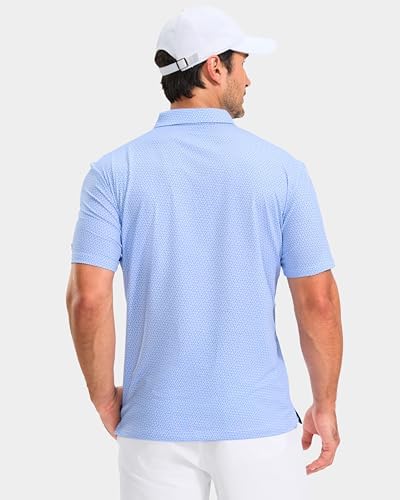 Obla Men's Golf Shirt Short Sleeve Dry Fit Collared Polo Shirts - Image 4
