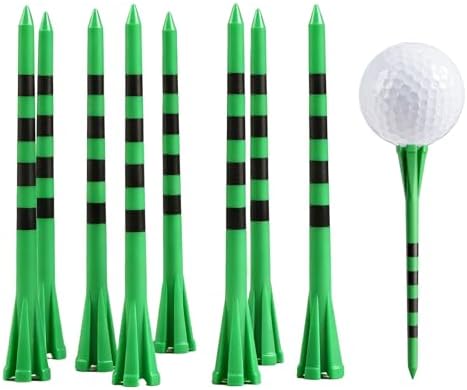 FINGER TEN Extra Long Golf Tees Plastic 4 or 5 Inch 50 Pack by FINGERTENSport