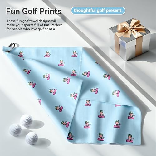 Mile High Life Fun Print Golf Towel 16x24in, Microfiber Waffle - Image 6