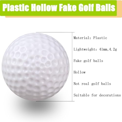 KOFULL Plastic Golf Balls Practice, 24/50/100 Pack Hollow Plastic Fake Golf - Image 2