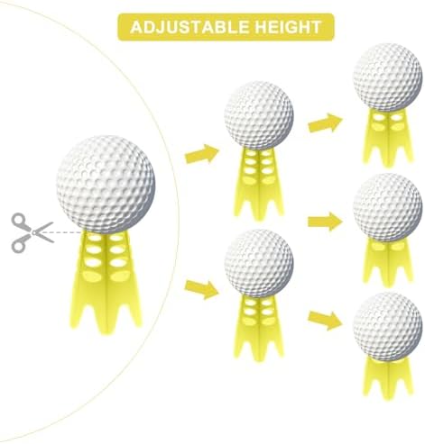 Golf Simulator Tees, Plastic Indoor Golf Mat Tees Practice Turf and Driving - Image 3