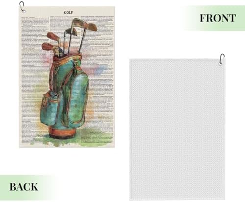 Retro Golf Towel Microfiber - Image 3