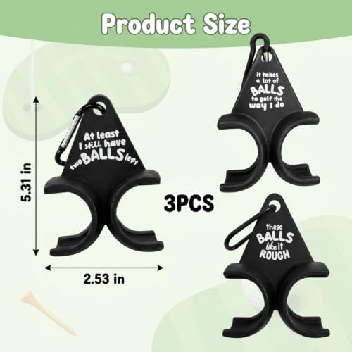3 Pack Sack Golf Ball Holder, Golf Ball Holder Funny, Golf Ball Holder - Image 2