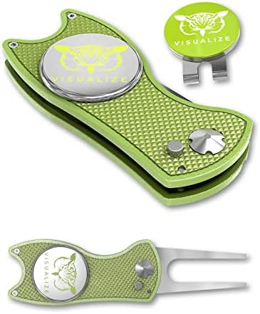 VISUALIZE Elite Switchblade Golf Divot Repair Tool Set by VISUALIZE