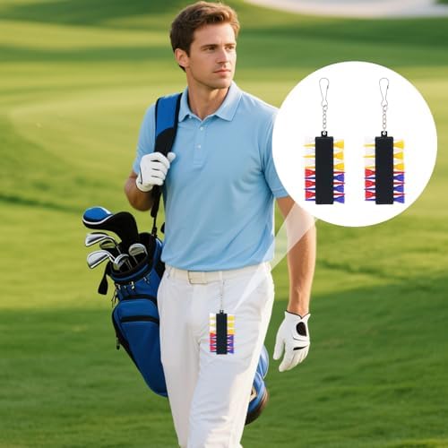 2 Sets Golf Tee Holder Kits, Creative Color Design Golf Ball Tee Organizer - Image 5