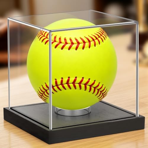 Clear Acrylic Softball Display Case - Image 3