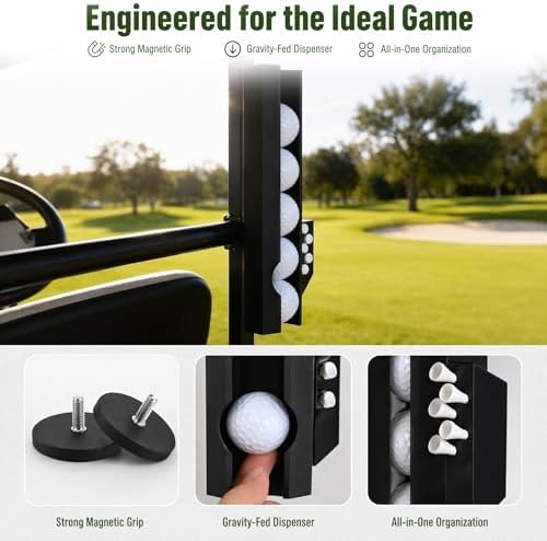 Golf Ball & Tee Holder for Golf Cart - Image 3