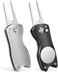 GreenHaven 2-6 Pack Golf Divot Repair Tool Magnetic Ball Marker Foldable by GreenHaven
