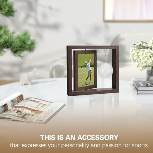 Golfball Display Frame Including Round Golfball Display Box and 4x6 Rotatable - Image 5