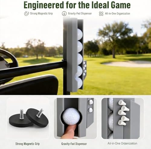 Golf Ball & Tee Holder for Golf Cart - Image 3