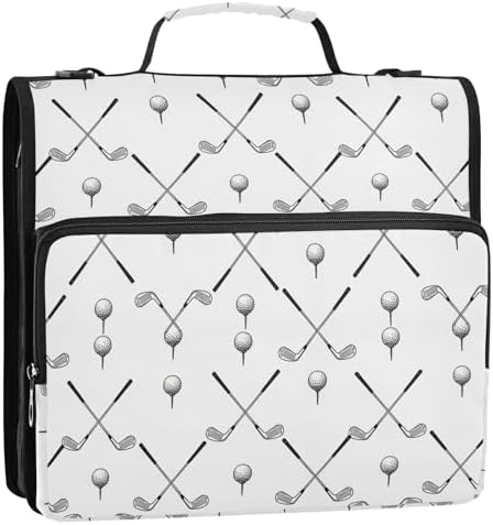 Zipper Binder Bag 3 Ring File Folder Portfolio Organizer Zippered Binder Bags - Image 4