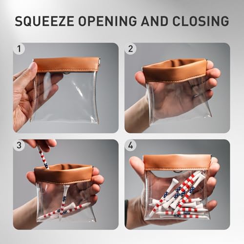 FINGER TEN Transparent Golf Tee Pouch Bag - Image 3
