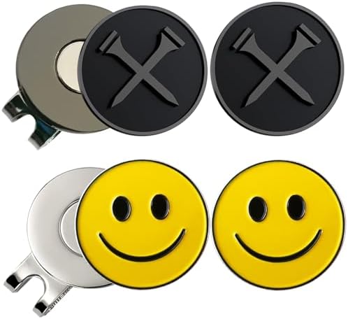 Adhere Golf Ball Markers with Strong Magnetic Hat Clip by Unknown