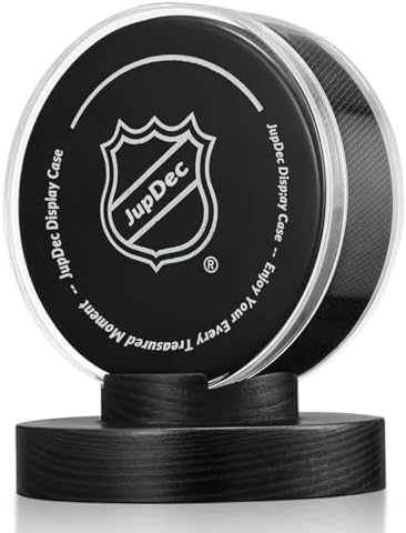 JupDec Hockey Puck Display Case Acrylic Clear Holder by JupDec