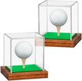 2 Pack Clear Acrylic Golf Ball Display Case by Hxezoc