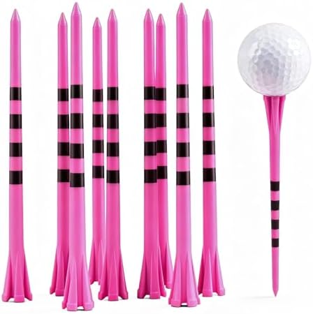FINGER TEN Extra Long Golf Tees Plastic 4 or 5 Inch 50 Pack by FINGERTENSport