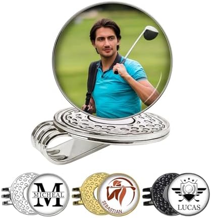 ubmpj Personalized Golf Ball Markers & Magnetic Hat Clip Set by ubmpj