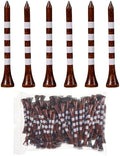 Bamboo Golf Tees 200 Pack 2-3/4 & 3-1/4 inch Length | 4 Line Marking Natrual by weyleity