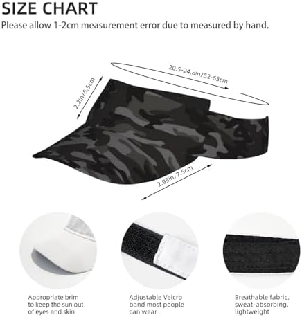Sports Sun Visor Hats Adjustable Men Women Lightweight Packable Cooling Empty - Image 4