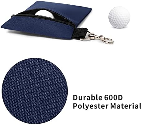 Golf Tee Pouch, 5.62 X 6.87 Inch Professional Zipper Golf Tee/Ball Pouch Bag - Image 3