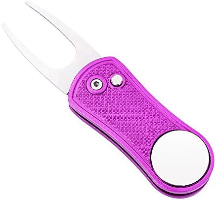 Mile High Life Golf Divot Repair Tool Metal/Foldable w Magnetic Ball Marker by MileHighLife