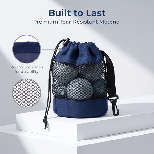 3 PCS Golf Ball Bags, Nylon Mesh - Image 4