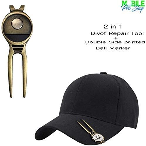 Divot Repair Tool with Double-Sided Removable Magnetic Ball Marker - Image 3