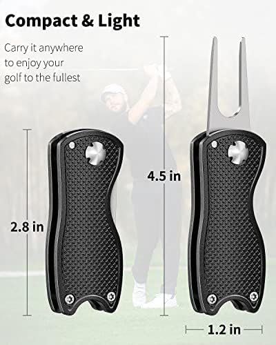 GreenHaven 2-6 Pack Golf Divot Repair Tool Magnetic Ball Marker Foldable - Image 7
