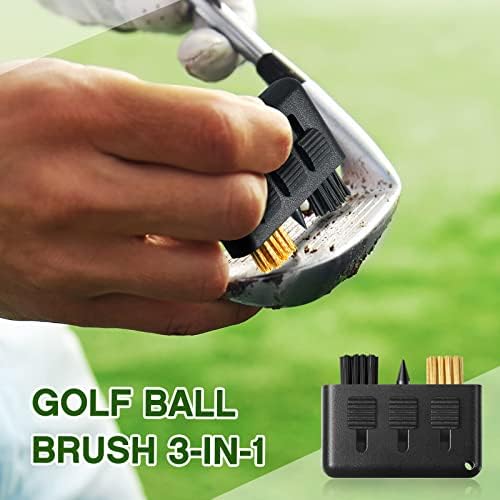 Nuanchu 10 Pcs Pocket Golf Club Brush 3 in 1 - Image 2