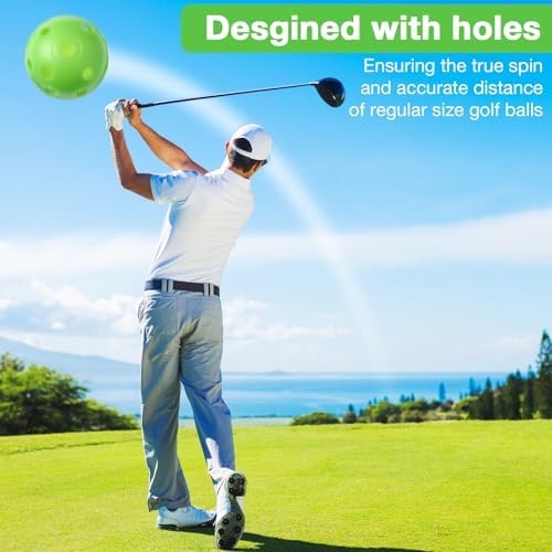 MiniInflat 80 Pcs Practice Golf Balls Plastic 42mm - Image 5