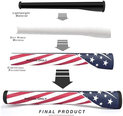 CHAMPKEY USA Pistol Golf Putter Grip | Comfortable Polyurethane and Lightweight - Image 5