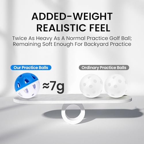 Weighted Practice Golf Balls Plastic 50 Pack - Image 4