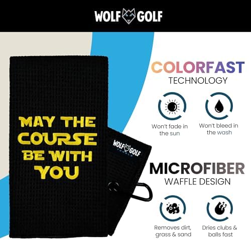 Wolf Golf Towels May The Course Be - Image 4