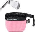 Club Scrub Golf Club and Golf Ball Cleaning Bag, Waterproof Clean Face by ClubScrub
