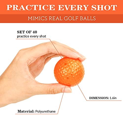 40 Pack Foam Golf Practice Balls - Image 3