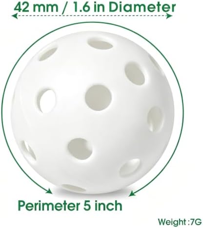 12/20/40 Pack Plastic Golf Balls Soft Practice Golf Balls 42mm - Image 3