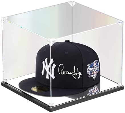 KOLIPI Hat Display Case for Baseball Caps, Acrylic Box 8.7x7.9x7.1 in by KOLIPI
