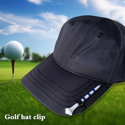 Golf Tee Holder Hat Clip, with 10 Golf Tees - Image 4