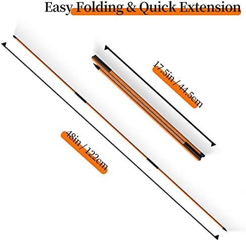 MoKo Golf Alignment Stick, 2 Set Golf Alignment Rods, Posture Corrector - Image 2