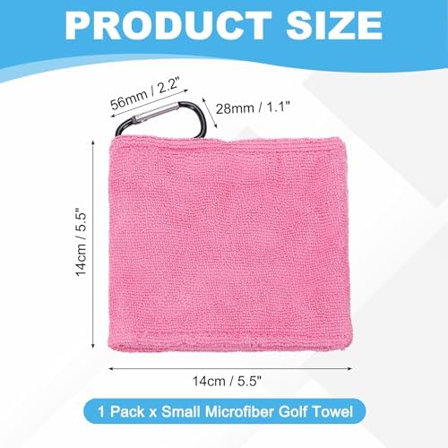 Small Microfiber Golf Towel, Pocket Golf Ball Towel - Image 2