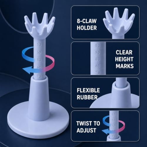 3 Pack Rotating Golf Tee for Mats, Height Adjustable 2.09 to 2.87 Inch - Image 3