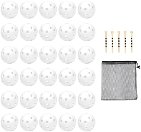 Plastic Golf Balls Practice Limited Flight Golf Training Ball Hollow Swing by Bac-kitchen