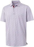 M MAELREG Mens Golf Shirt Short Sleeve Dry Fit Print Moisture Wicking by MAELREG
